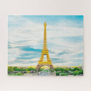 Eiffelturm Paris Frankreich Europa Gemälde Puzzle