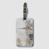 Eiffelturm. Paris, Frankreich Gepäckanhänger (Vorderseite Vertikal)