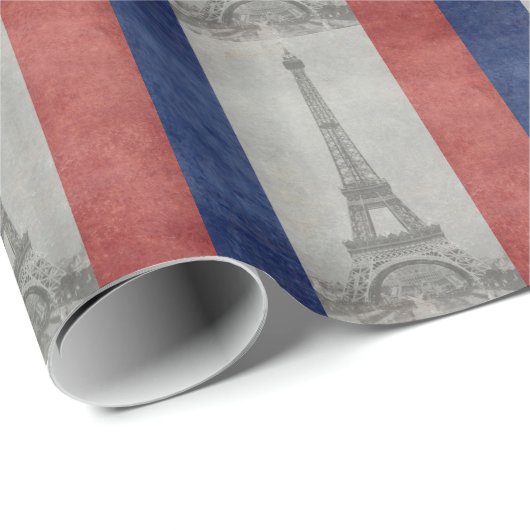 Eiffelturm, Paris Frankreich Geschenkpapier (Rolleneckpunkt)