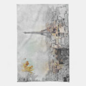 Eiffelturm. Paris, Frankreich Geschirrtuch (Vertikal)