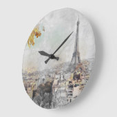 Eiffelturm. Paris, Frankreich  Große Wanduhr (Winkel)