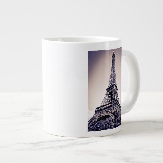 Eiffelturm, Paris, Frankreich Jumbo-Tasse (Vorderseite Rechts)
