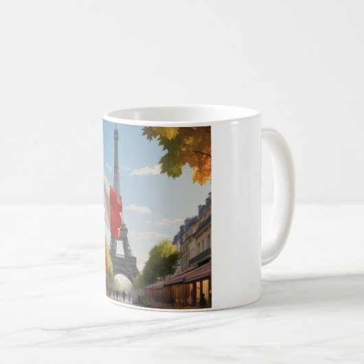 Eiffelturm - Paris - Frankreich Kaffeetasse (VorderseiteRechts)