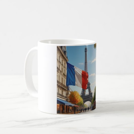 Eiffelturm - Paris - Frankreich Kaffeetasse (Vorderseite Links)