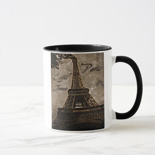 Eiffelturm, Paris Frankreich Kunst-Tasse Tasse (Rechts)