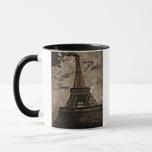 Eiffelturm, Paris Frankreich Kunst-Tasse Tasse (Links)