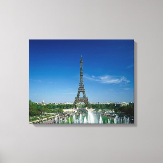 Eiffelturm, Paris, Frankreich Leinwanddruck (Vorderseite)