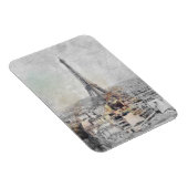 Eiffelturm. Paris, Frankreich Magnet (Rechte Seite)