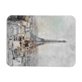 Eiffelturm. Paris, Frankreich Magnet (Horizontal)
