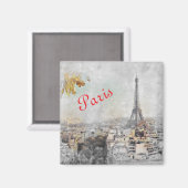 Eiffelturm. Paris, Frankreich Magnet (Vorderseite/Rückseite)