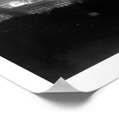 Eiffelturm, Paris, Frankreich, Nachtblick, Vintag Poster (Ecke)