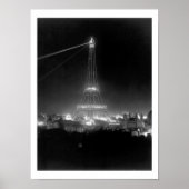 Eiffelturm, Paris, Frankreich, Nachtblick, Vintag Poster (Vorne)