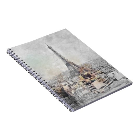 Eiffelturm. Paris, Frankreich Notizblock (Rechte Seite)