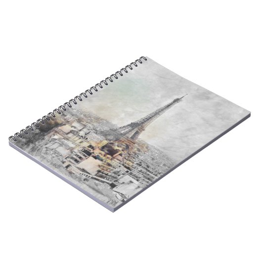 Eiffelturm. Paris, Frankreich Notizblock (Linke Seite)