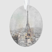 Eiffelturm. Paris, Frankreich Ornament (Vorderseite)