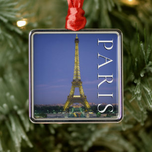 Eiffelturm Paris, Frankreich Ornament Aus Metall