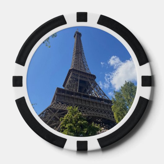 Eiffelturm, Paris, Frankreich Pokerchips (Vorderseite)