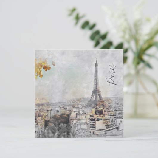 Eiffelturm. Paris, Frankreich Postcard Karte (Stehend Vorderseite)