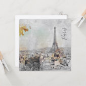 Eiffelturm. Paris, Frankreich Postcard Karte (Vorderseite/Rückseite Beispiel)