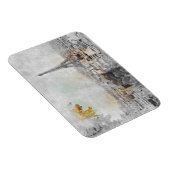 Eiffelturm. Paris, Frankreich Postcard Magnet (Rechte Seite)