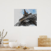 Eiffelturm, Paris, Frankreich Postcard Poster (Küche)