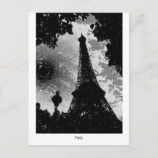 Eiffelturm. Paris, Frankreich Postkarte (Vorderseite)