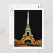 Eiffelturm, Paris, Frankreich Postkarte (Vorne/Hinten)