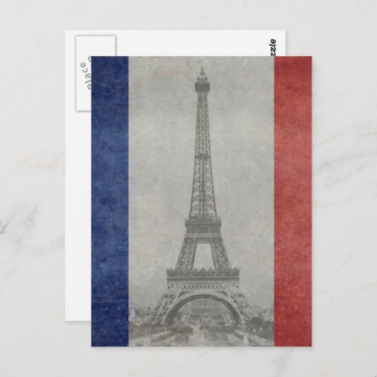 Eiffelturm, Paris Frankreich Postkarte (Vorne/Hinten)