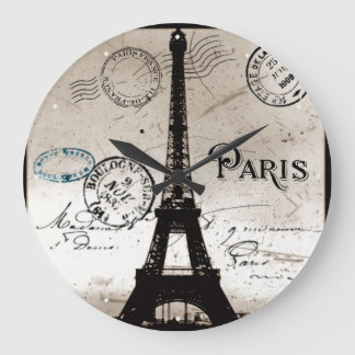 Eiffelturm Paris Frankreich Postkarten Uhr