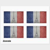 Eiffelturm, Paris Frankreich Rechteckiger Aufkleber (Blatt)