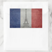 Eiffelturm, Paris Frankreich Rechteckiger Aufkleber (Tasche)