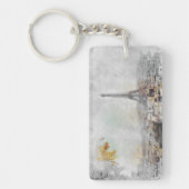 Eiffelturm. Paris, Frankreich Schlüsselanhänger (Vorderseite)