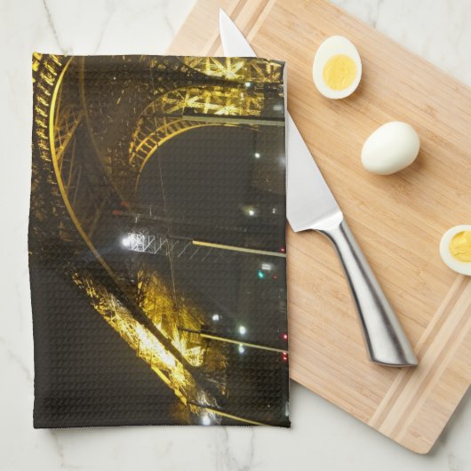 Eiffelturm. Paris. Frankreich. Schürze Geschirrtuch (Viertel Falte)