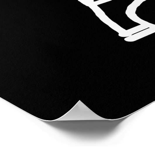 Eiffelturm Paris/Frankreich Schwarz-weiß Poster (Ecke)