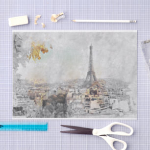 Eiffelturm. Paris, Frankreich Seidenpapier