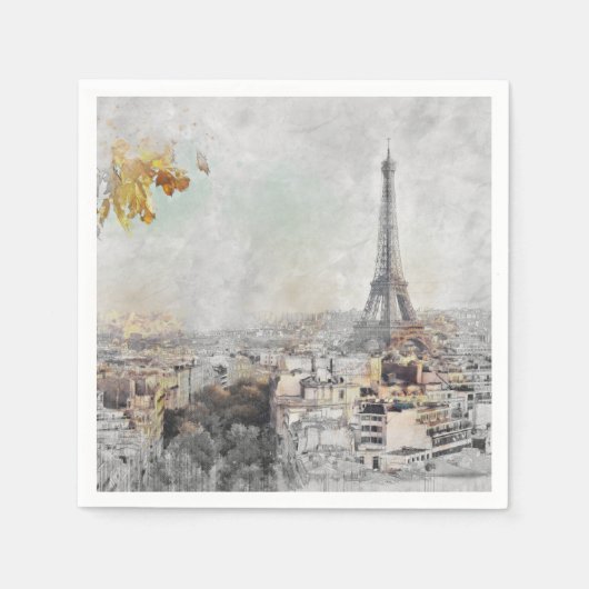 Eiffelturm. Paris, Frankreich Serviette (Vorderseite)