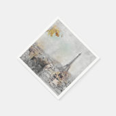 Eiffelturm. Paris, Frankreich Serviette (Ecke)