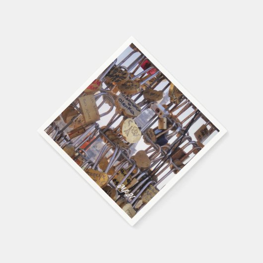 Eiffelturm. Paris. Frankreich. Servietten (Ecke)