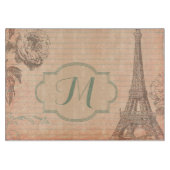 Eiffelturm Paris Frankreich Shab Schneidebrett (Vorderseite)