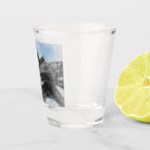 Eiffelturm Paris Frankreich Shot Glass - Vintag Schnapsglas (Rechts)