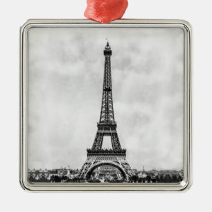 Eiffelturm Paris Frankreich Silbernes Ornament