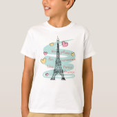 Eiffelturm Paris Frankreich T-Shirt (Vorderseite)