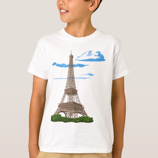 Eiffelturm Paris Frankreich T-Shirt (Vorderseite)