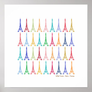 Eiffelturm Paris Frankreich Wanddekor Poster