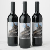 Eiffelturm, Paris, Frankreich Weinetikett (Flaschen)