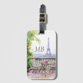 Eiffelturm Paris Gepäckanhänger (Vorderseite Vertikal)