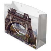 Eiffelturm Paris Geschenktasche Große Geschenktüte (Rückseite Schrägansicht)