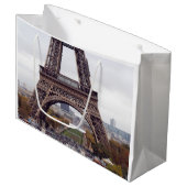 Eiffelturm Paris Geschenktasche Große Geschenktüte (Vorderseite Schrägansicht)