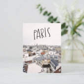 Eiffelturm Paris Handschrift Postkarte (Stehend Vorderseite)