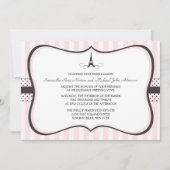 Eiffelturm Paris Hochzeit Einladung (Vorderseite)